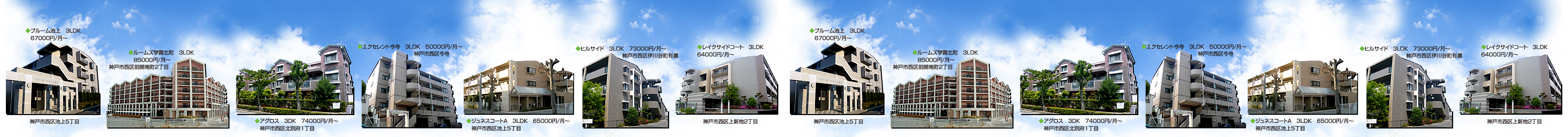 マンションと雲